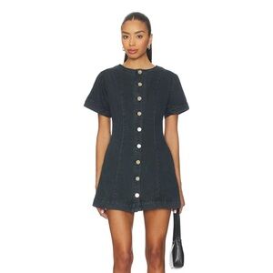SNDYS. Denim Button-Up Dress